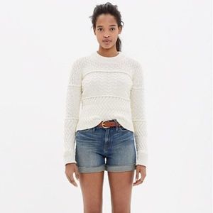 Madewell Denim Boyshorts Frances Wash Raw Hem 26